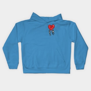 Love heart graffiti - simple Valentines day gift Kids Hoodie